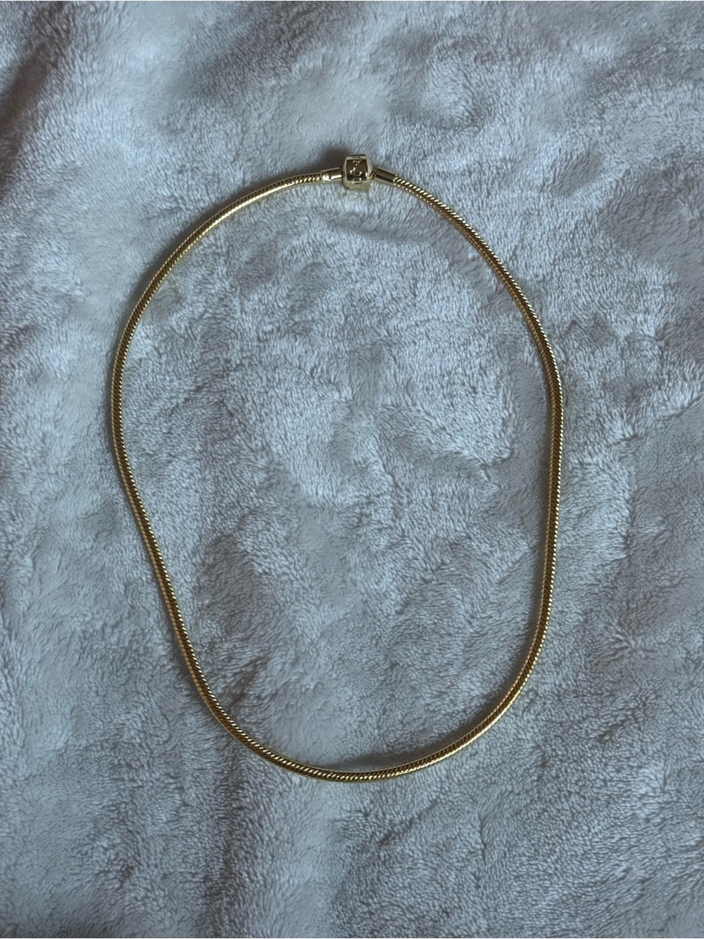 Pandora gold snake necklace